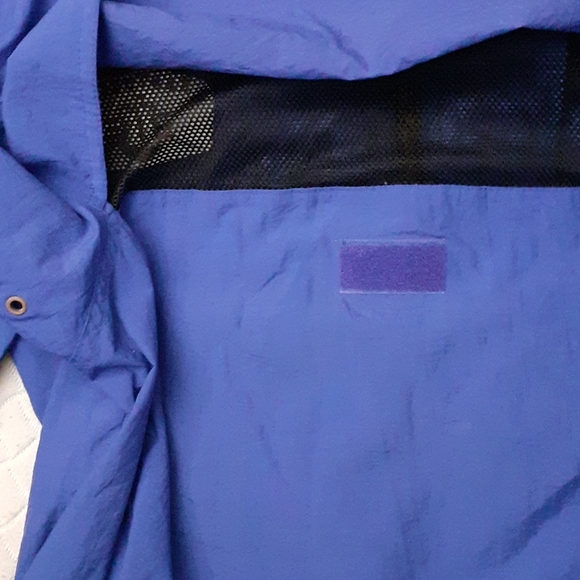 Cheyenne River Rain Jacket Hoodie Blue Nantucket Sailng Team Emblem Size Large - Picture 6 of 12